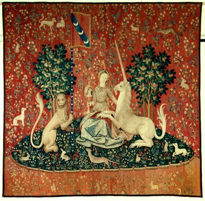 Het zicht (Dame met de Eenhoorn) door Flemish School
