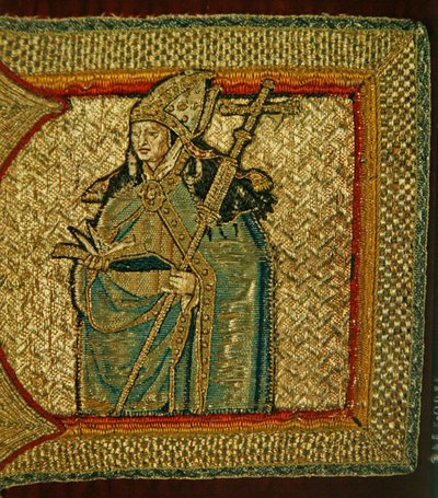 Detail van een kazuifel, begin 16e eeuw (textiel) door Flemish School