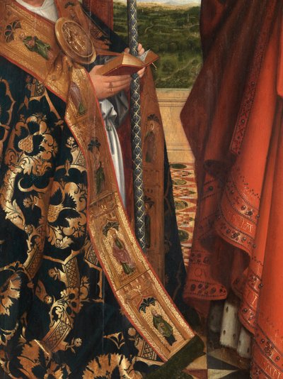 Madonna met Petrus Wijts (detail) door Flemish School