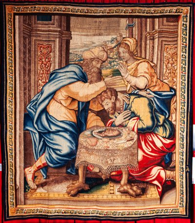 Vlaamse wandtapijt. 17e eeuw. door Flemish School