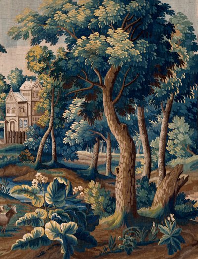 Vlaamse wandtapijt. Eind 17e eeuw. Eigendom van de kerk Sint-Walburgakerk Oudenaarde. door Flemish School