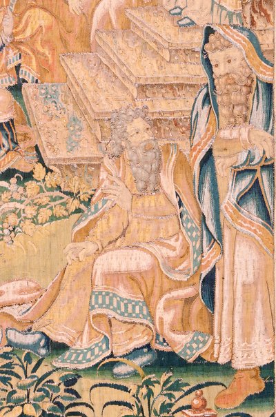 Vlaamse wandtapijt. Serie Het Boek van Judith. Terugkeer naar Bethulia. Achtste wandtapijt in de serie. Fabrikant Nederland, Brussel(?). Tweede helft van de 16e eeuw. door Flemish School