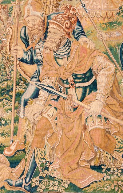 Vlaams wandtapijt. Serie Het Boek van Judith. De onthoofding van Holofernes (detail) door Flemish School