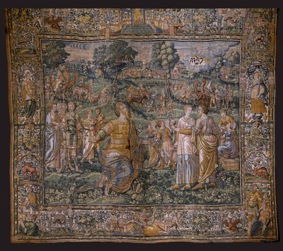 De geschiedenis van Abraham: De roeping van Abraham door Flemish School