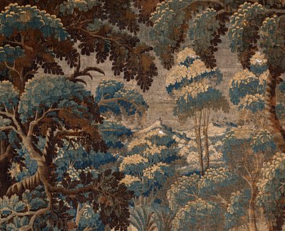 Vlaamse wandtapijt. Verdure. Eind 17e-begin 18e eeuw. Eigendom van de kerk Sint-Walburgakerk Oudenaarde (Dekenij van de Sint-Walburga). door Flemish School