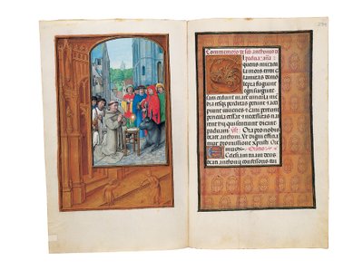 Folios uit het Rothschild Getijdenboek, Gent of Brugge door Flemish School