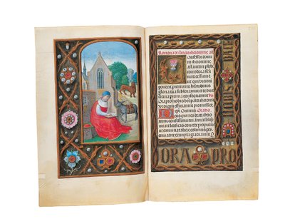 Folios uit het Rothschild Getijdenboek, Gent of Brugge door Flemish School