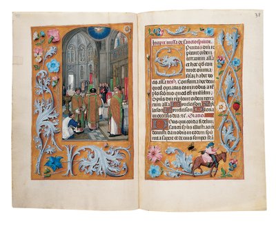 Folios uit het Rothschild Getijdenboek, Gent of Brugge door Flemish School