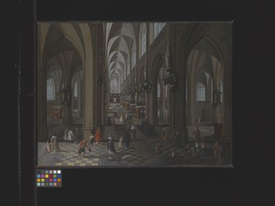 Interieur Van De Kathedraal Van Antwerpen door Flemish School