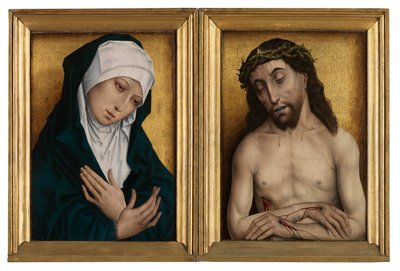 Mater Dolorosa en Man van Smarten door Flemish School