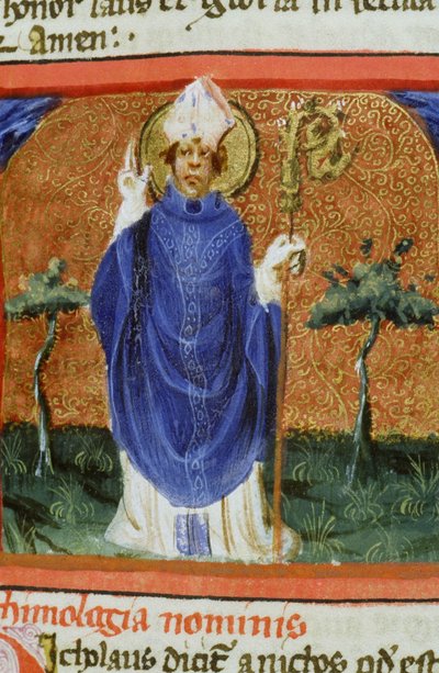 Pagina uit de Legenda Aurea, Brugge, ca. 1400-10 door Flemish School