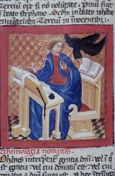 Pagina uit de Legenda Aurea, Brugge, ca. 1400-10 door Flemish School