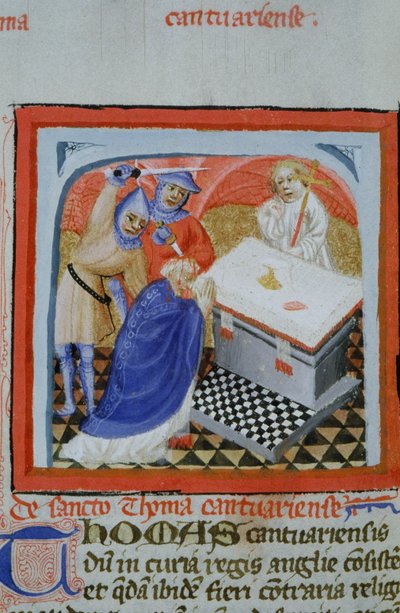 Pagina uit de Legenda Aurea, Brugge, ca. 1400-10 door Flemish School