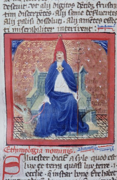 Pagina uit de Legenda Aurea, Brugge, ca. 1400-10 door Flemish School