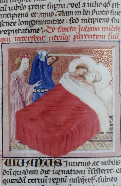 Pagina uit de Legenda Aurea, Brugge, ca. 1400-10 door Flemish School