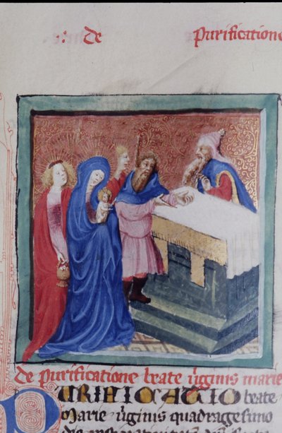 Pagina uit de Legenda Aurea, Brugge, ca. 1400-10 door Flemish School