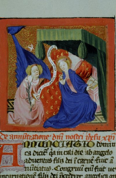 Pagina uit de Legenda Aurea, Brugge, ca. 1400-10 door Flemish School