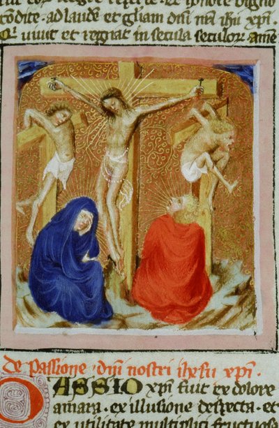 Pagina uit de Legenda Aurea, Brugge, ca. 1400-10 door Flemish School