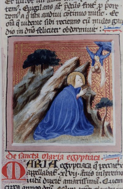 Pagina uit de Legenda Aurea, Brugge, ca. 1400-10 door Flemish School