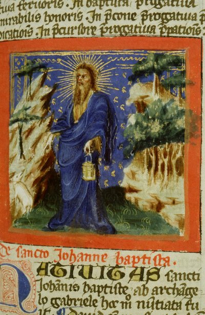 Pagina uit de Legenda Aurea, Brugge, ca. 1400-10 door Flemish School