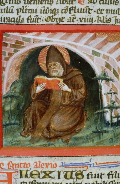 Pagina uit de Legenda Aurea, Brugge, ca. 1400-10 door Flemish School