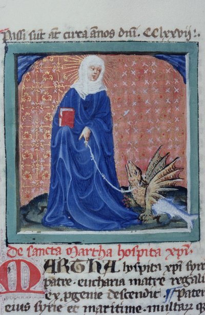 Pagina uit de Legenda Aurea, Brugge, ca. 1400-10 door Flemish School