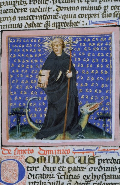 Pagina uit de Legenda Aurea, Brugge, ca. 1400-10 door Flemish School