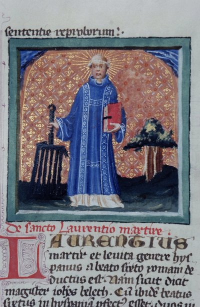 Pagina uit de Legenda Aurea, Brugge, ca. 1400-10 door Flemish School