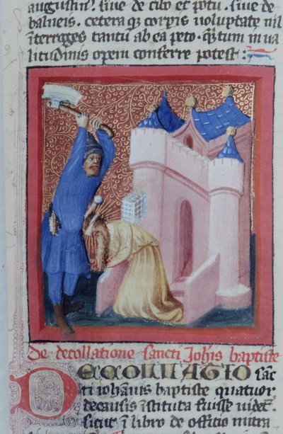 Pagina uit de Legenda Aurea, Brugge, ca. 1400-10 door Flemish School