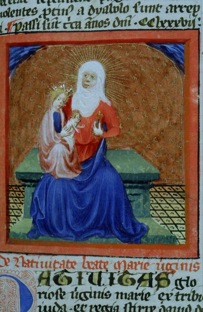 Pagina uit de Legenda Aurea, Brugge, ca. 1400-10 door Flemish School
