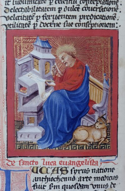 Pagina uit de Legenda Aurea, Brugge, ca. 1400-10 door Flemish School