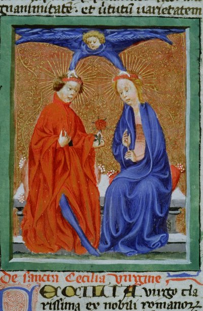 Pagina uit de Legenda Aurea, Brugge, ca. 1400-10 door Flemish School