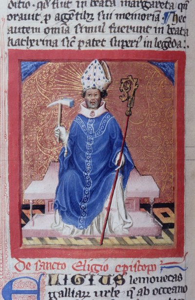 Pagina uit de Legenda Aurea, Brugge, ca. 1400-10 door Flemish School