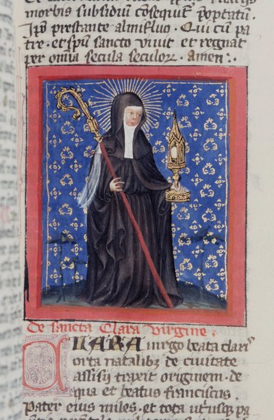 Pagina uit de Legenda Aurea, Brugge, ca. 1400-10 door Flemish School