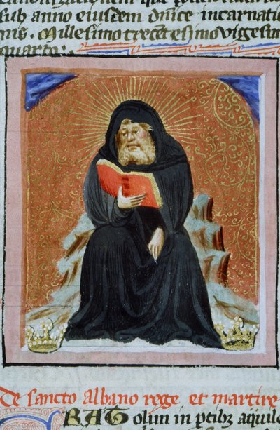 Pagina uit de Legenda Aurea, Brugge, ca. 1400-10 door Flemish School
