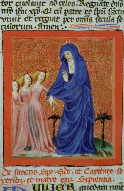 Pagina uit de Legenda Aurea, Brugge, ca. 1400-10 door Flemish School
