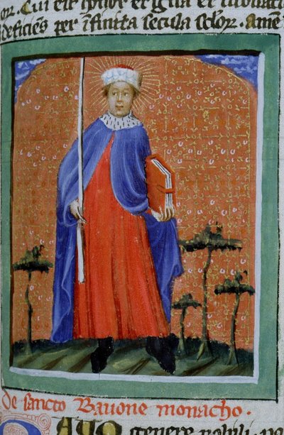 Pagina uit de Legenda Aurea, Brugge, ca. 1400-10 door Flemish School