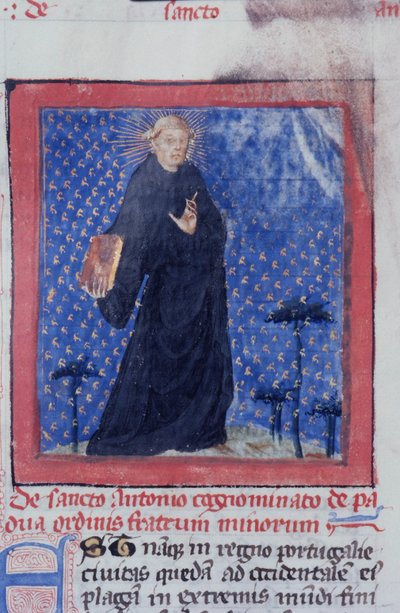 Pagina uit de Legenda Aurea, Brugge, ca. 1400-10 door Flemish School