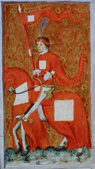 Pagina uit de Legenda Aurea, Brugge, ca. 1400-10 door Flemish School