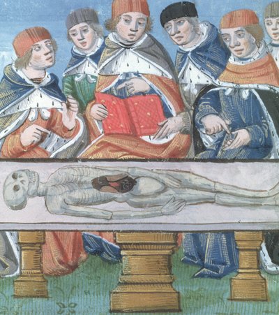 Dissectie, uit De Medina Fen I. II, door Avicenna (980-1037) door Flemish School