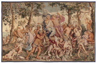 Mythologisch wandtapijt, eind 17e eeuw door Flemish School