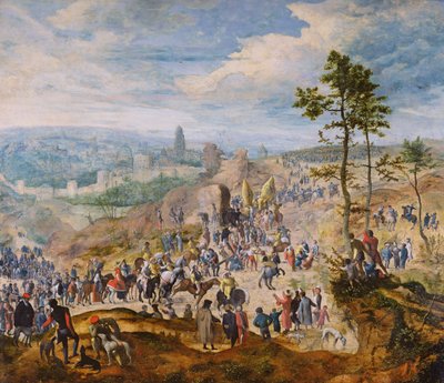 Op Weg naar Golgotha door Flemish School