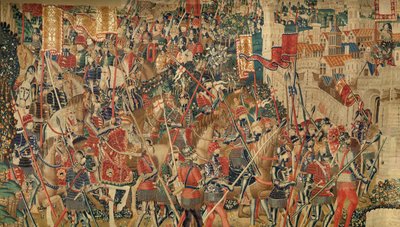 Verovering van Tanger. Serie Veroveringen van koning Alfonso I van Portugal. Tournai. door Flemish School