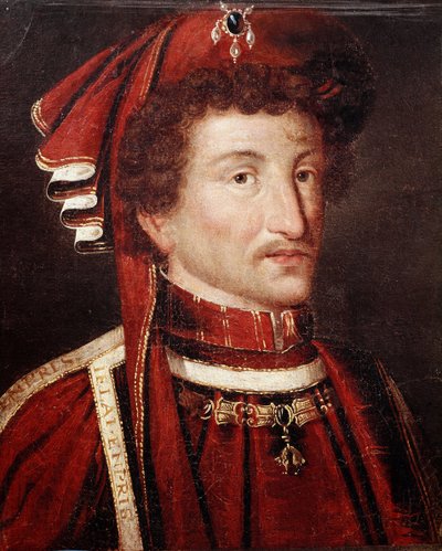 Portret van Karel de Stoute, Hertog van Bourgondië door Flemish School