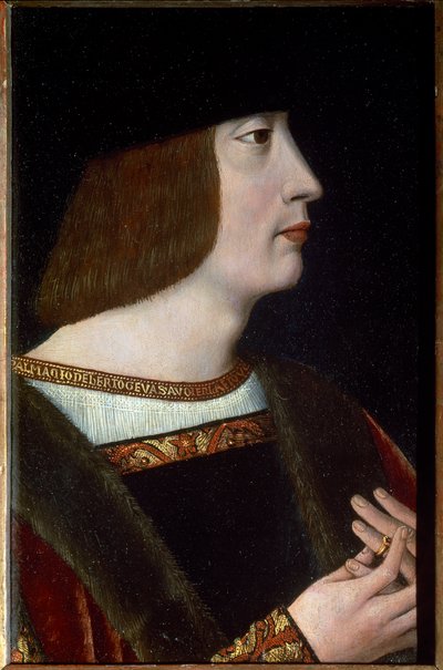 Portret van Filibert II van Savoye, genaamd de Schone door Flemish School