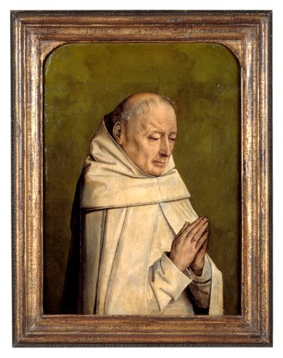 Portret van een monnik door Flemish School