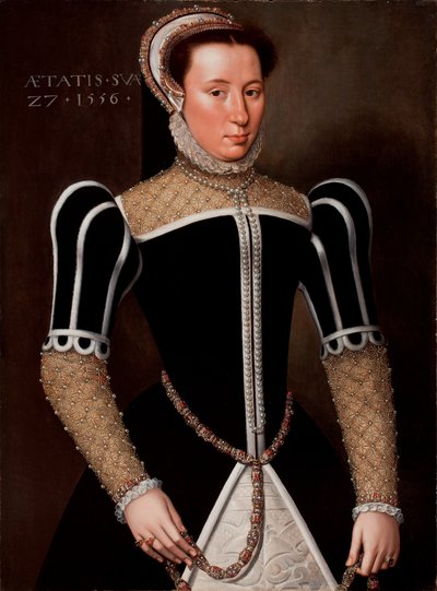 Portret van een Vrouw, 1556 door Flemish School