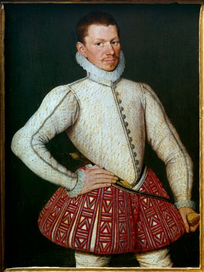 Portret van een heer door Flemish School