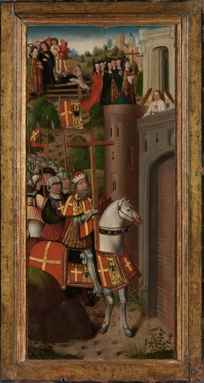 Scènes uit de Legende van het Heilige Kruis door Flemish School