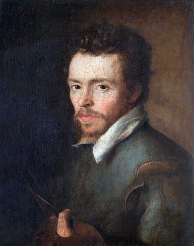Zelfportret van een onbekende schilder door Flemish School